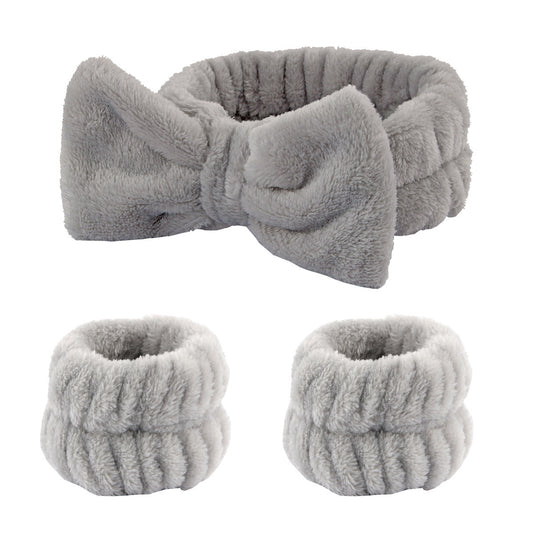 Plush wristband hairband