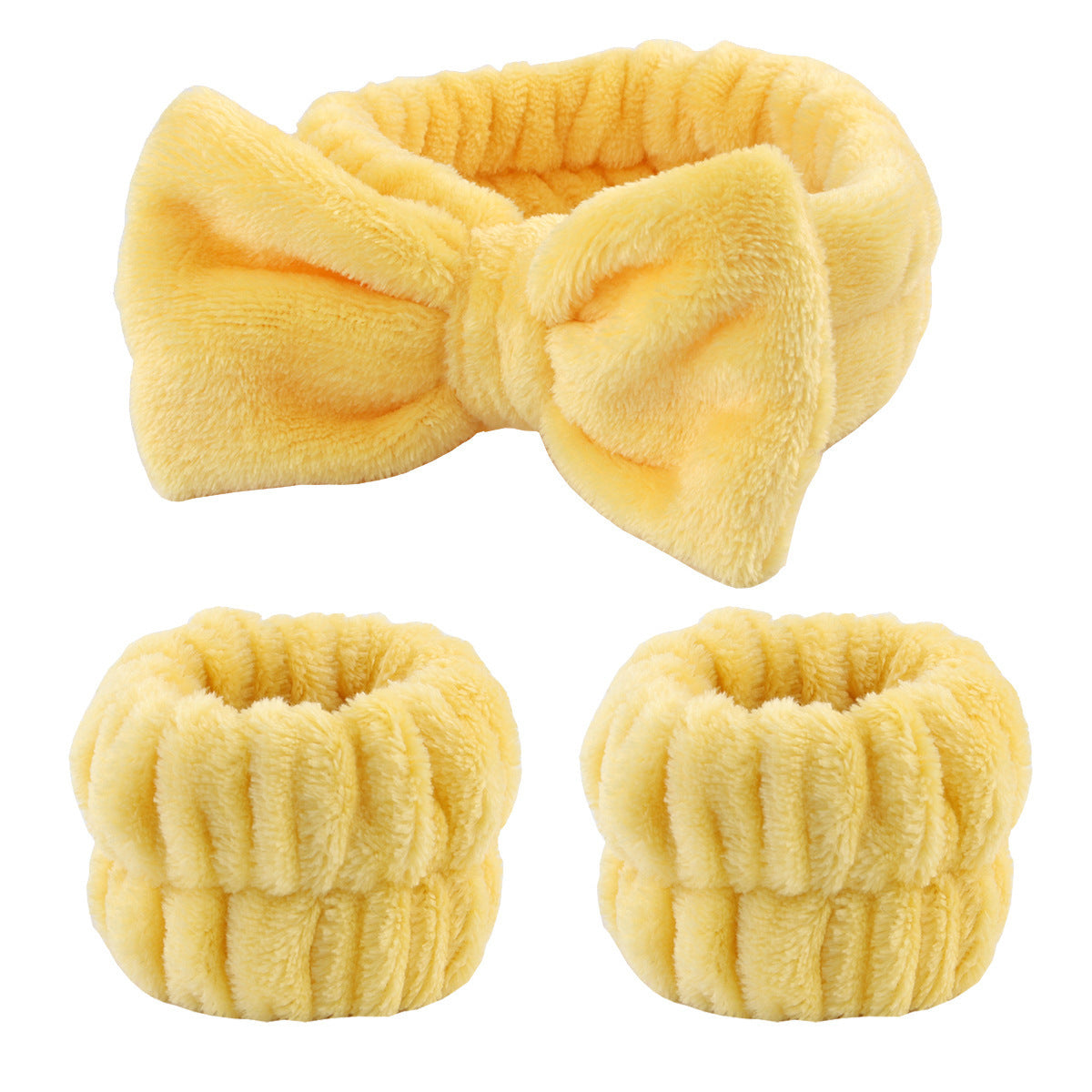 Plush wristband hairband