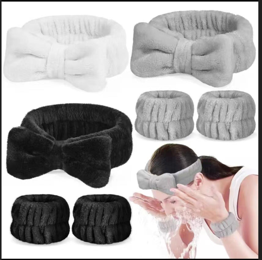 Plush wristband hairband