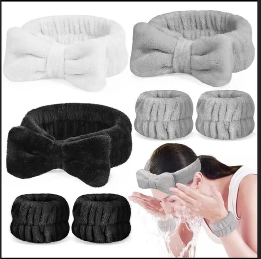 Plush wristband hairband