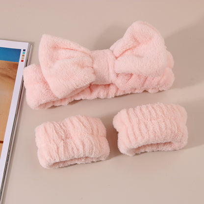 Plush wristband hairband
