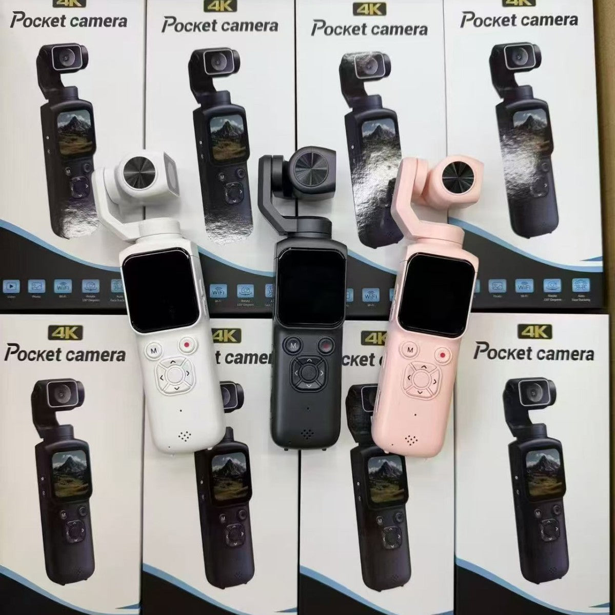 Pocket 4K Camera with Wi-Fi and Touchscreen