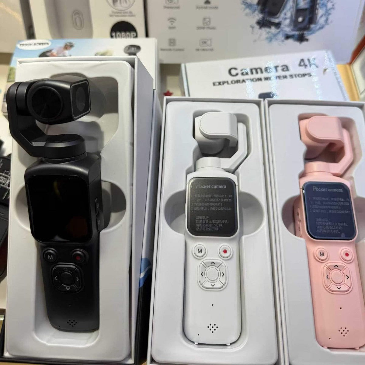 Pocket 4K Camera with Wi-Fi and Touchscreen