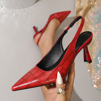 Point-toe stiletto heels