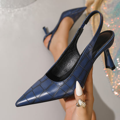 Point-toe stiletto heels