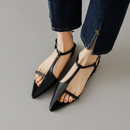 Pointed Flat Sandals Women