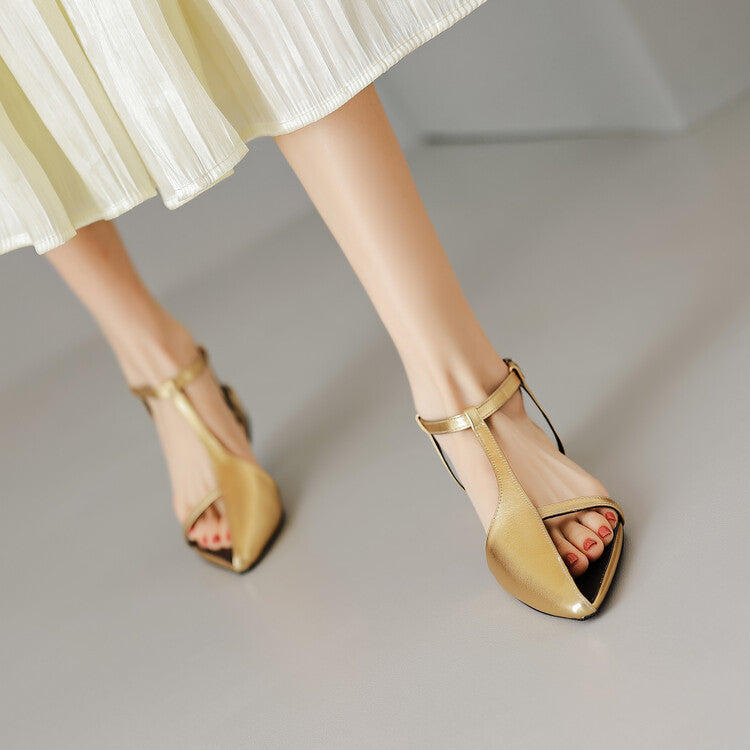 Pointed Flat Sandals Women