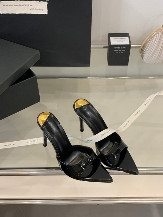 Pointed-Heel Sandals