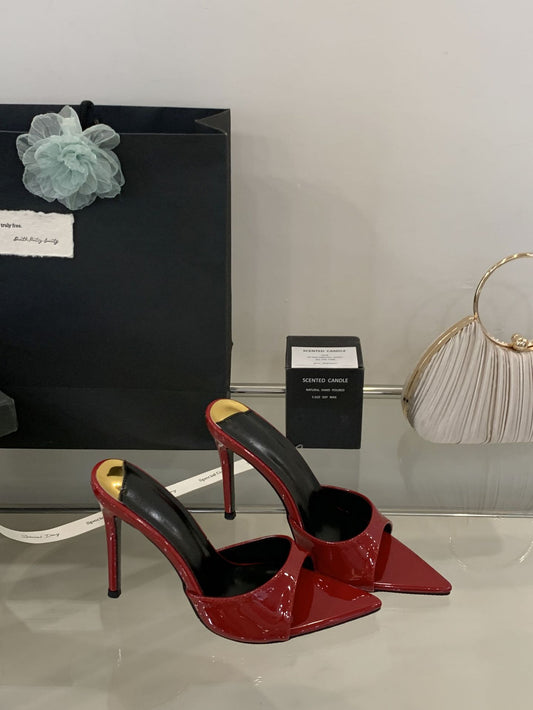 Pointed-Heel Sandals