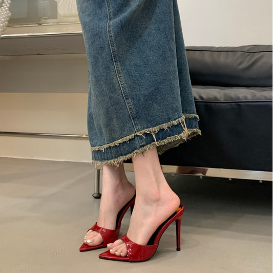Pointed-Heel Sandals