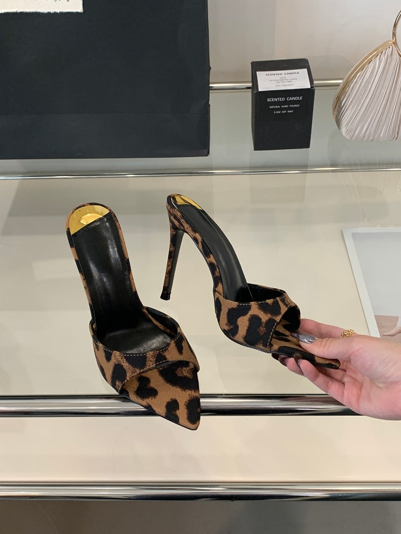 Pointed-Heel Sandals
