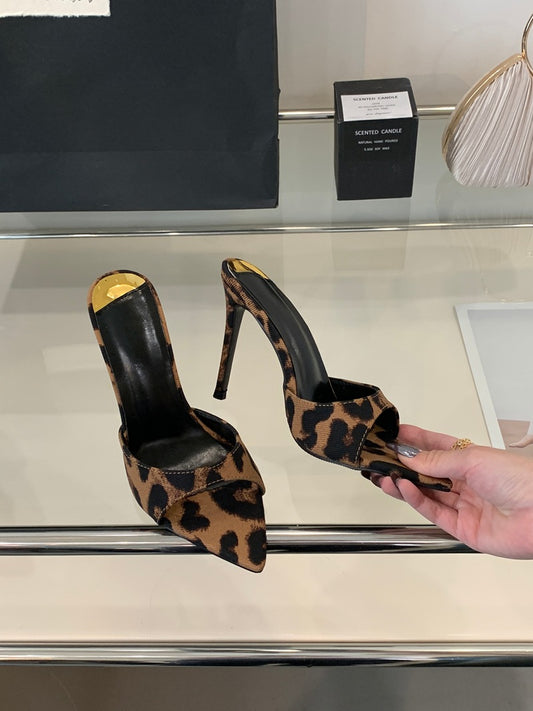 Pointed-Heel Sandals