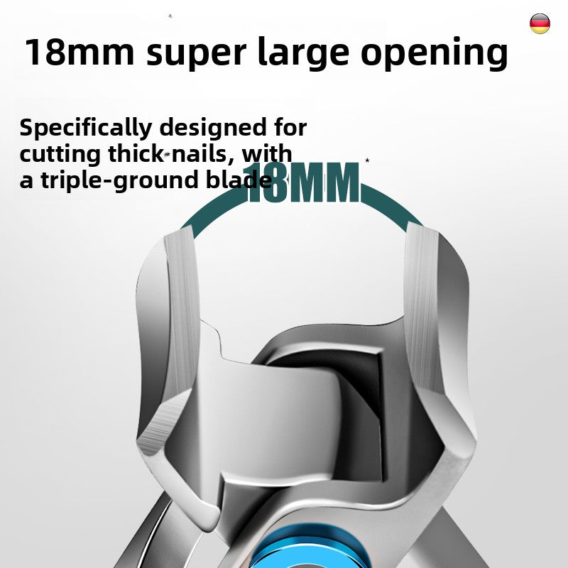 Pointed Oblique Nail Clippers Stainless Steel Large Opening