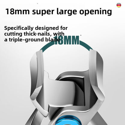 Pointed Oblique Nail Clippers Stainless Steel Large Opening