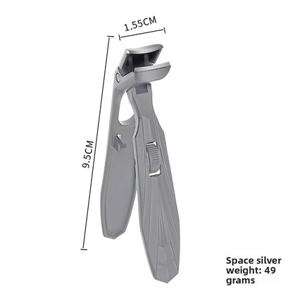 Pointed Oblique Nail Clippers Stainless Steel Large Opening