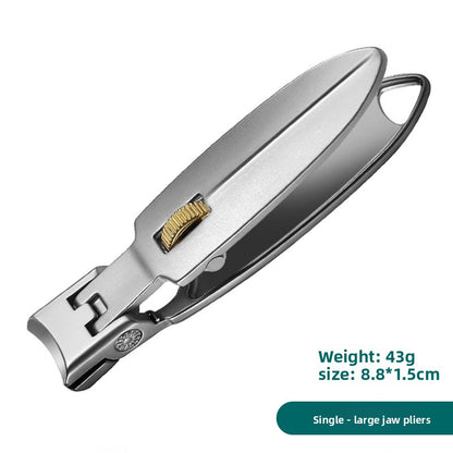 Pointed Oblique Nail Clippers Stainless Steel Large Opening