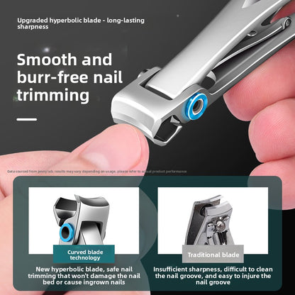 Pointed Oblique Nail Clippers Stainless Steel Large Opening