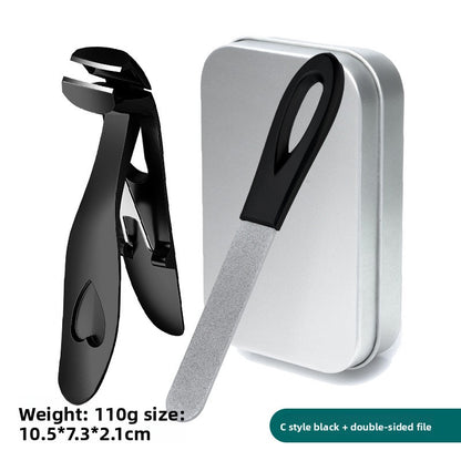 Pointed Oblique Nail Clippers Stainless Steel Large Opening