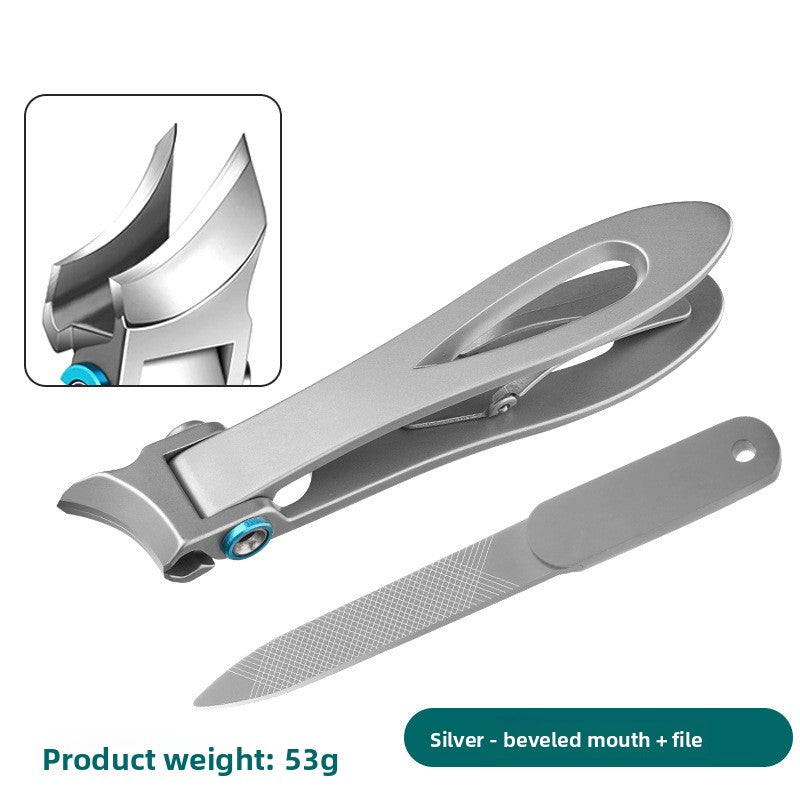 Pointed Oblique Nail Clippers Stainless Steel Large Opening