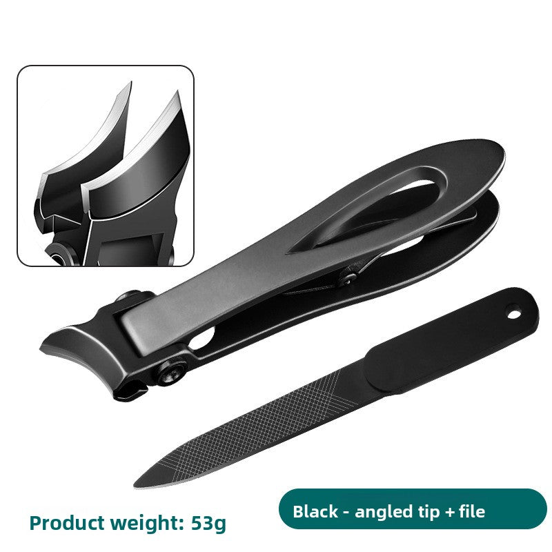 Pointed Oblique Nail Clippers Stainless Steel Large Opening