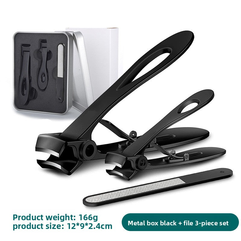 Pointed Oblique Nail Clippers Stainless Steel Large Opening