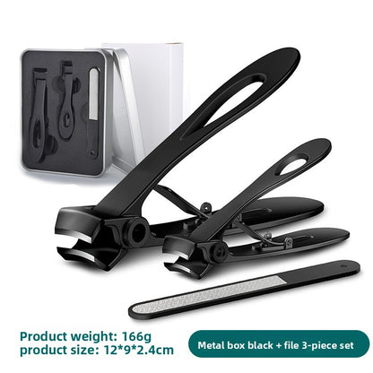 Pointed Oblique Nail Clippers Stainless Steel Large Opening