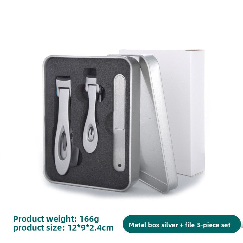 Pointed Oblique Nail Clippers Stainless Steel Large Opening