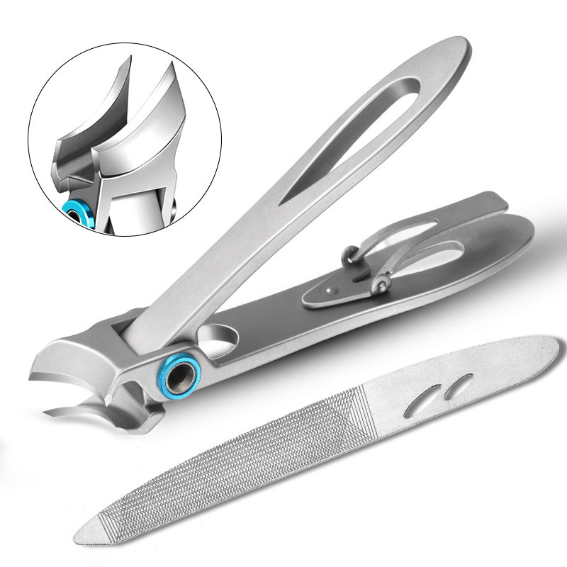 Pointed Oblique Nail Clippers Stainless Steel Large Opening