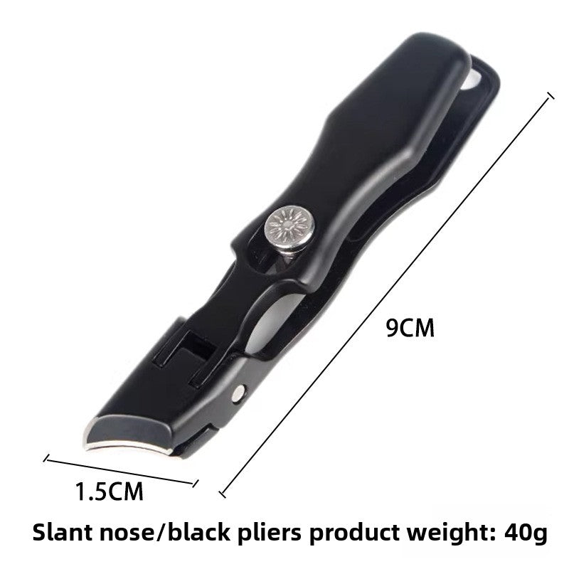 Pointed Oblique Nail Clippers Stainless Steel Large Opening