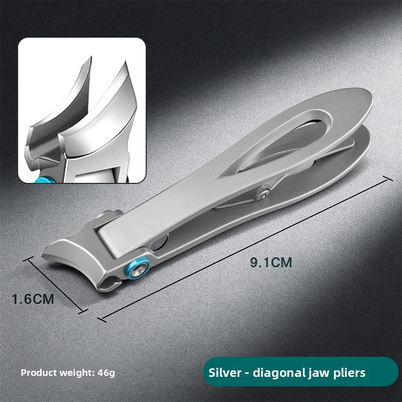 Pointed Oblique Nail Clippers Stainless Steel Large Opening