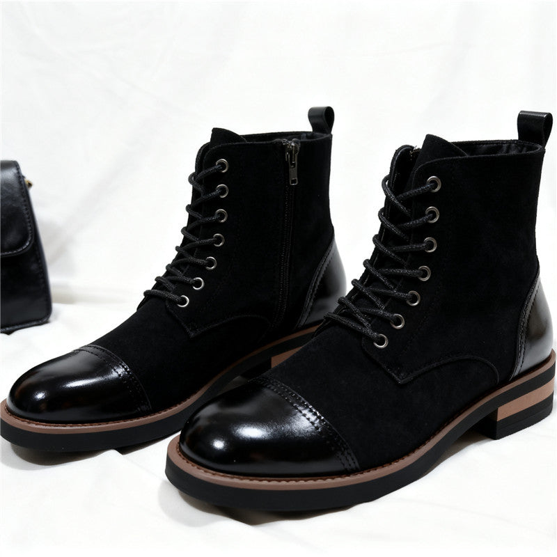 pointed-toe casual men's short boots