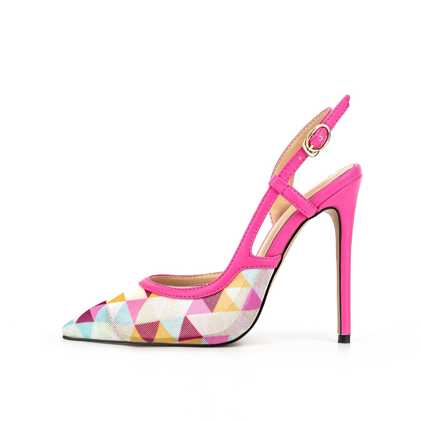Pointed-toe high-heeled elegant sandals