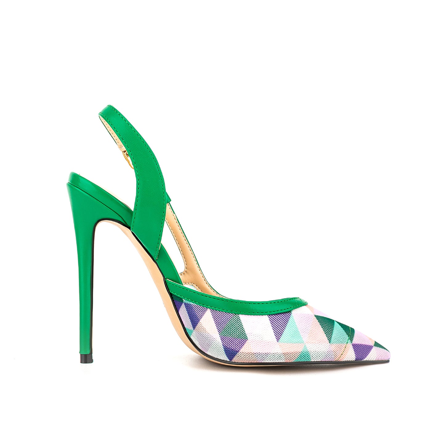 Pointed-toe high-heeled elegant sandals