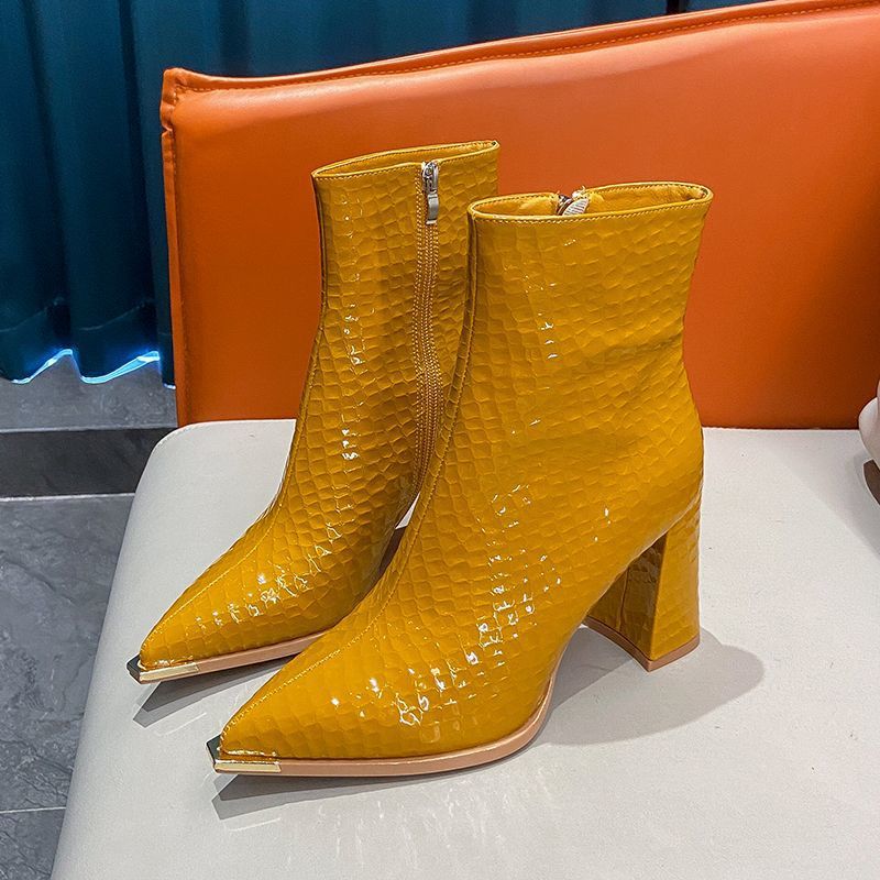 Pointed-Toe Martin Boots