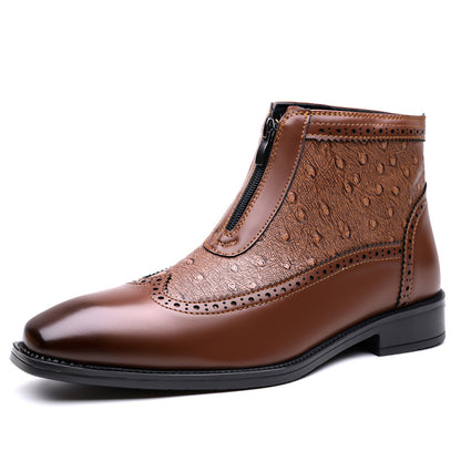 Pointed-toe plus-size men's shoes