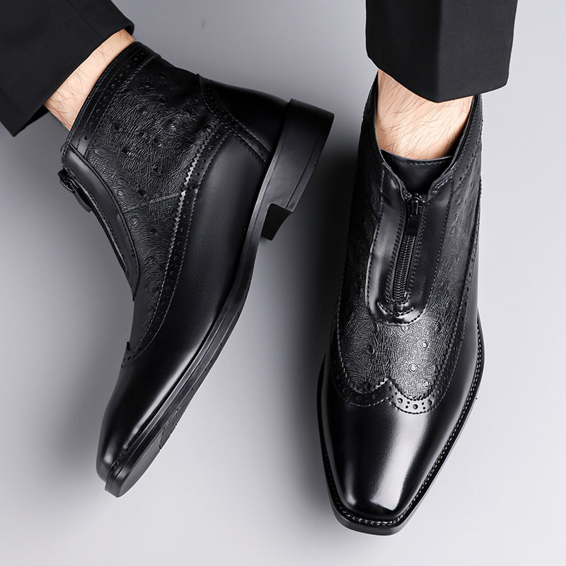 Pointed-toe plus-size men's shoes