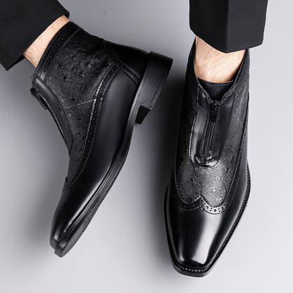 Pointed-toe plus-size men's shoes