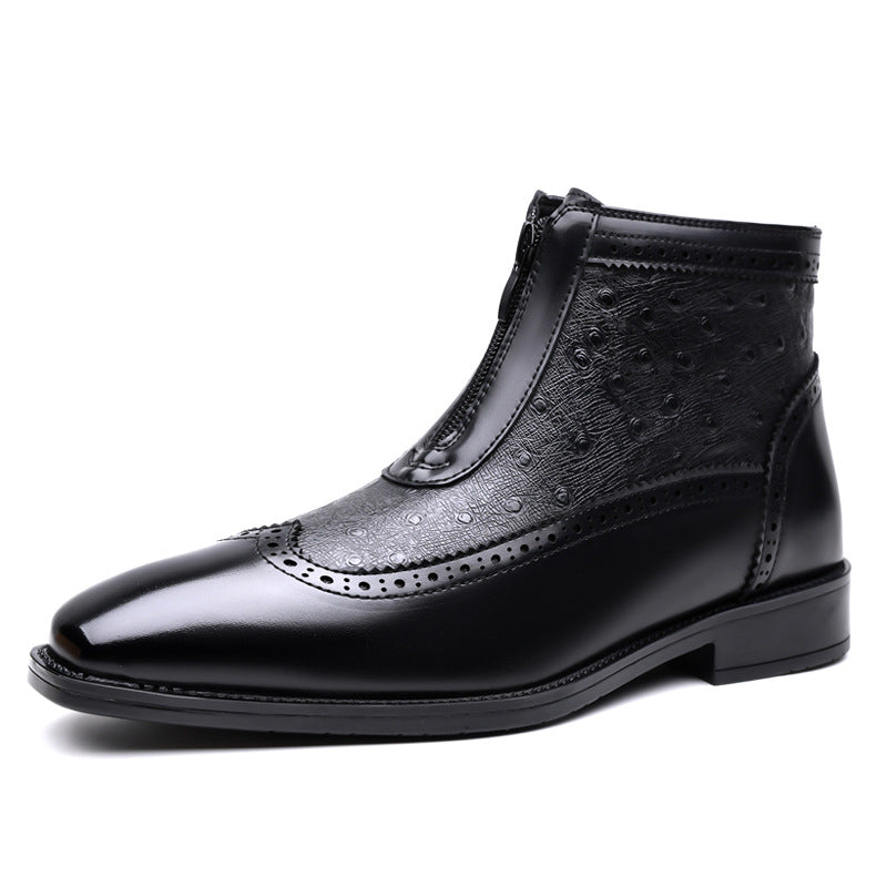 Pointed-toe plus-size men's shoes