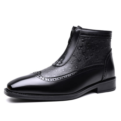 Pointed-toe plus-size men's shoes