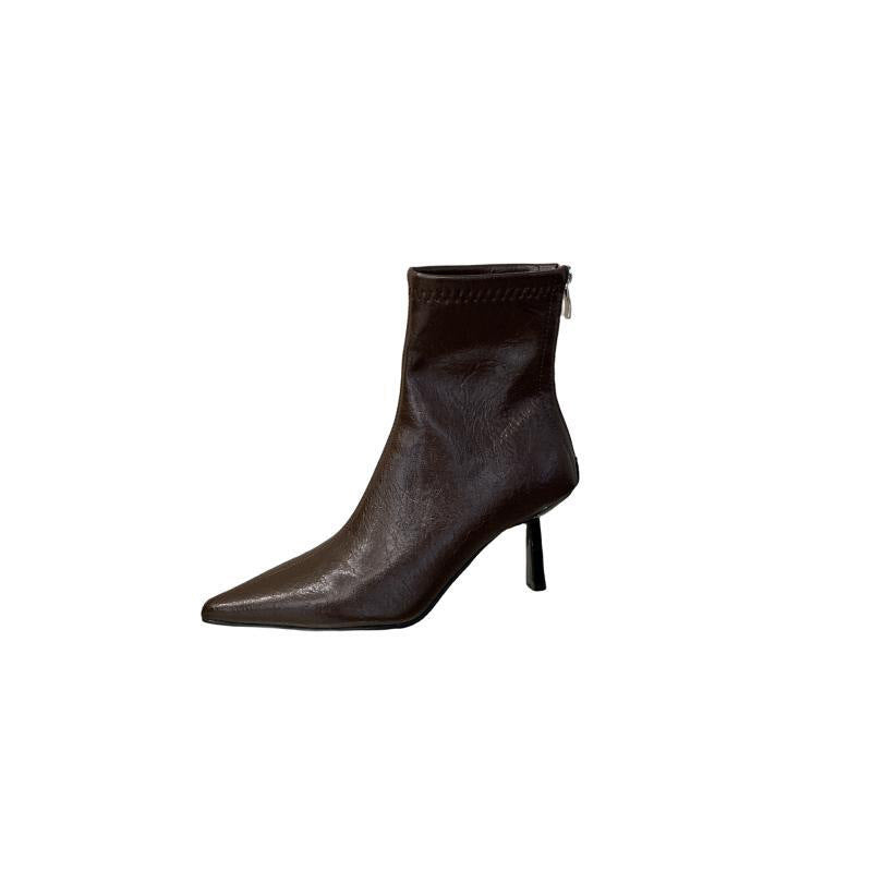 Pointed Toe Short Boots