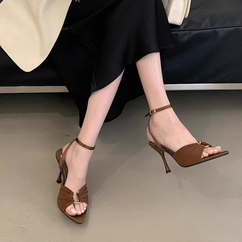 Pointed Toe Stiletto High Heel Sandals