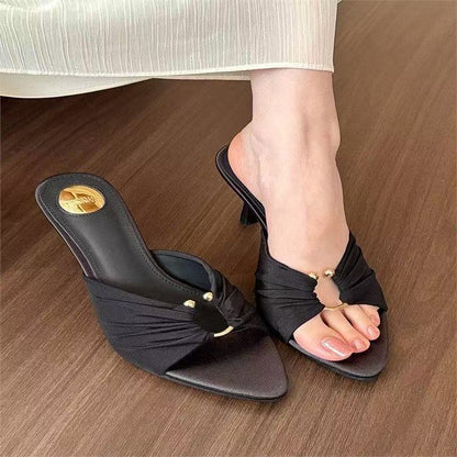 Pointed Toe Stiletto High Heel Sandals