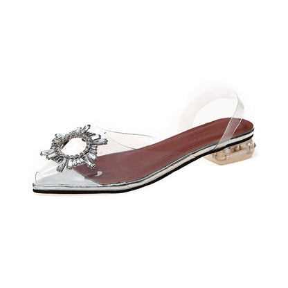 Pointed Toe Strap High Heel Sandals