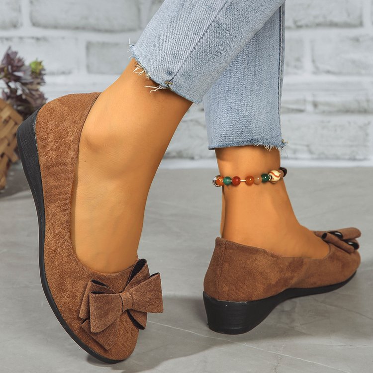 Pointed Toe Wedge Heel Casual Shoes for Women