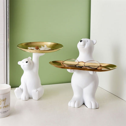 Polar Bear Decorative Storage Tray