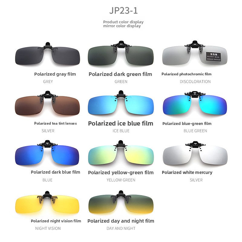 Polarized Clip-On Night Vision Sunglasses