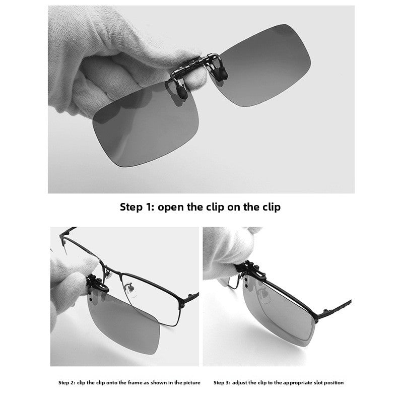 Polarized Clip-On Night Vision Sunglasses