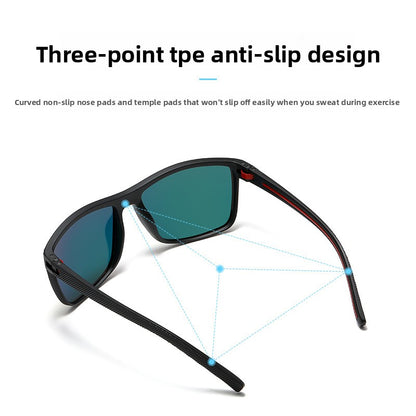 Polarized Sports Sunglasses with Spring Legs
