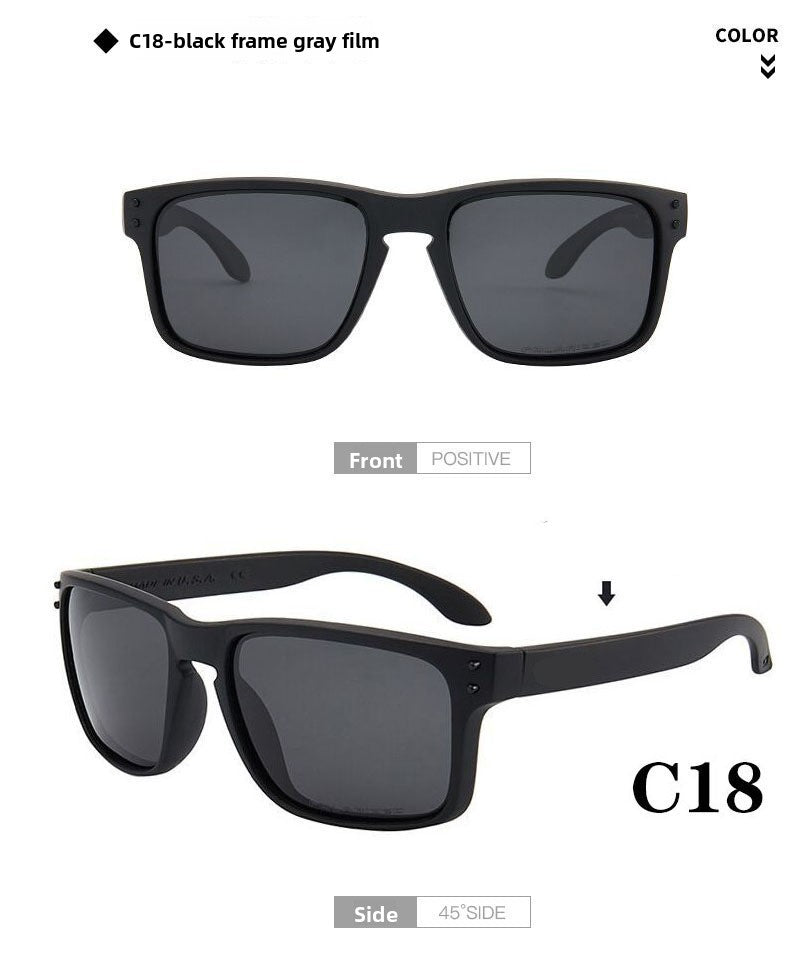 Polarized Square Frame Sunglasses