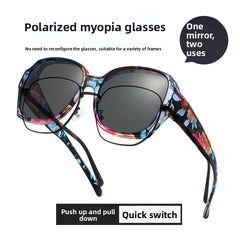 Purple Frame Black-Gray Lens